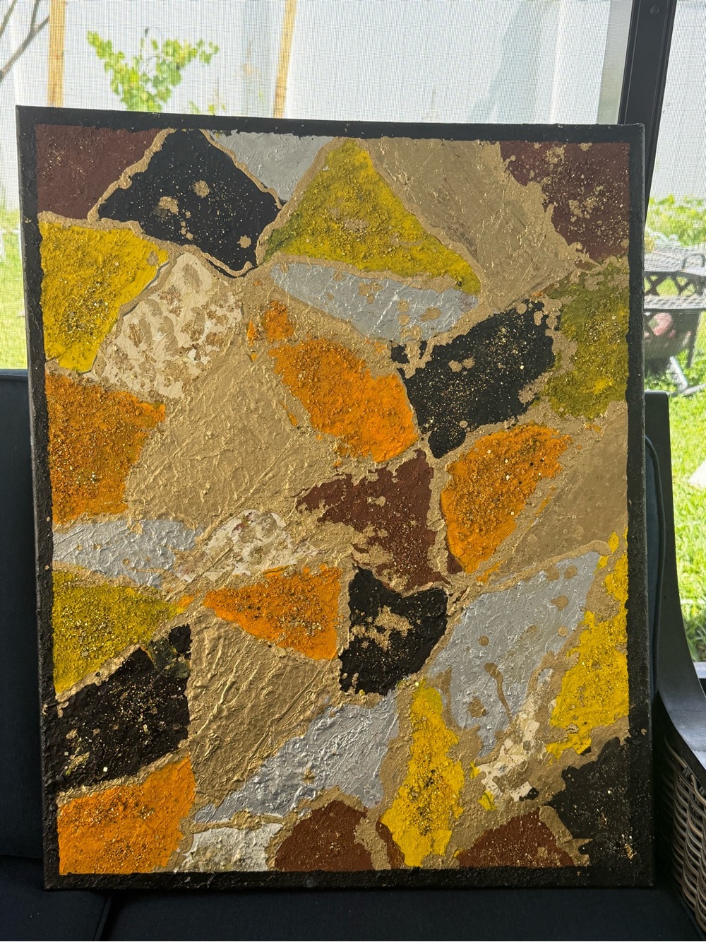 Handmade Textured Abstract Canvas - Picture 3 of 3